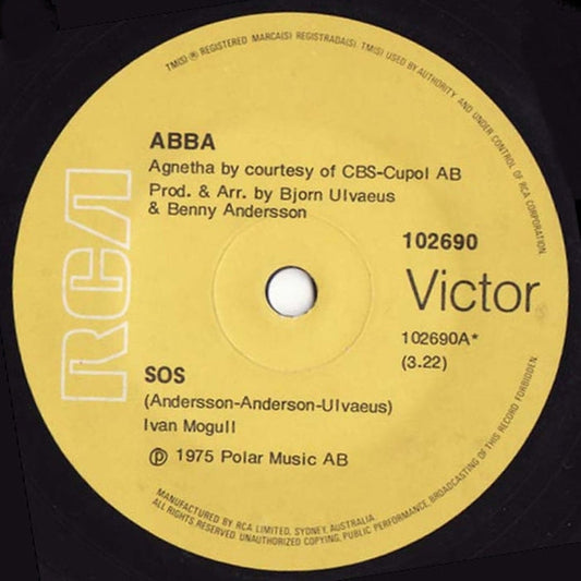 ABBA – SOS (VG+/Generic)