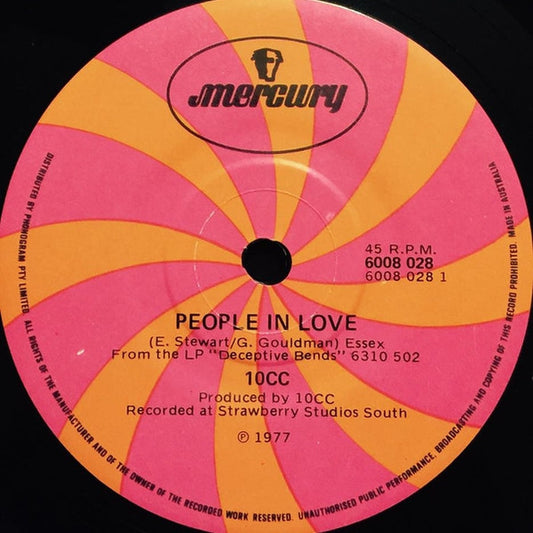 10cc – People In Love (VG+/Generic)