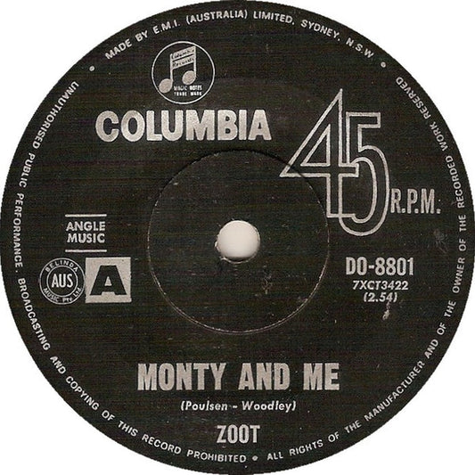 Zoot – Monty And Me (VG/Generic)